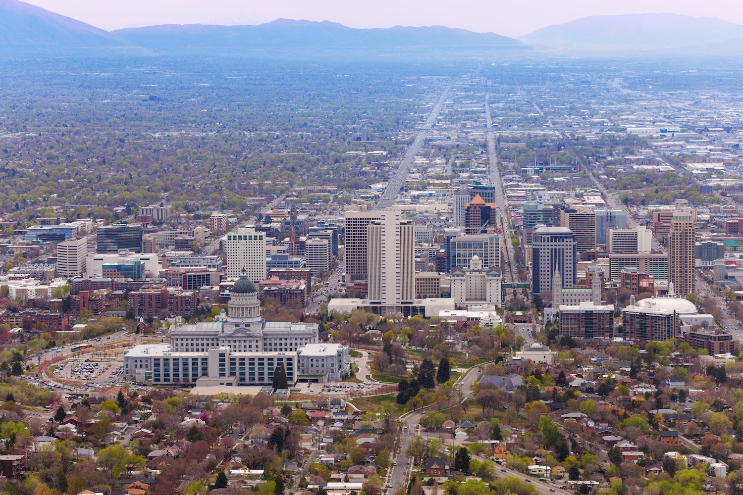 View of Utah Capitol building during day time