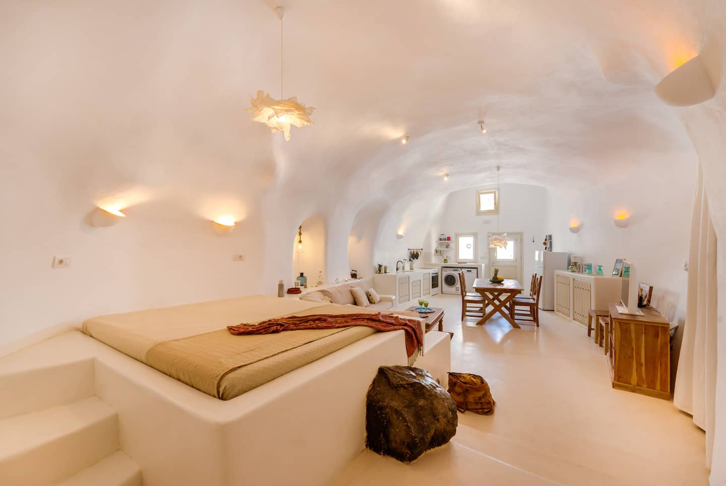 Cave Airbnb Santorini Greece