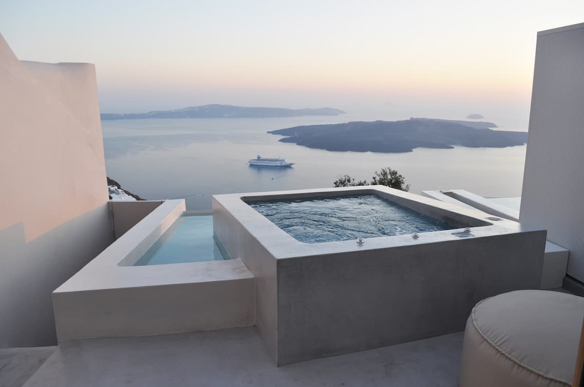 Romantic Airbnb in Santorini Greece