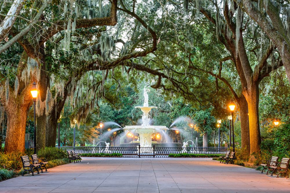 Savannah, Georgia fountain
