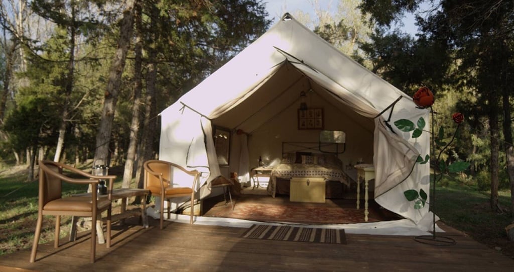 montana glamping tent camping lewis and clark county