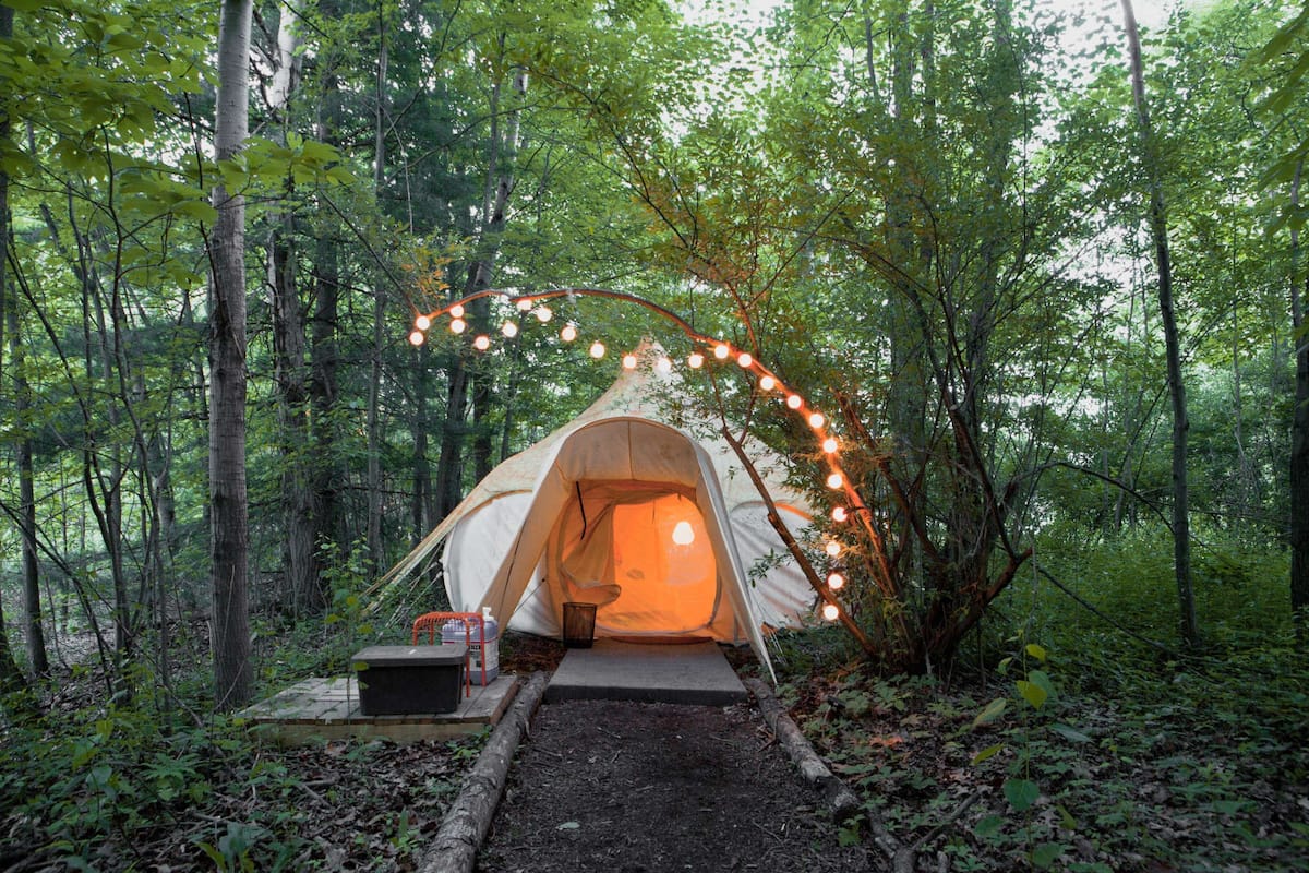 Ohio Glamping Yurt