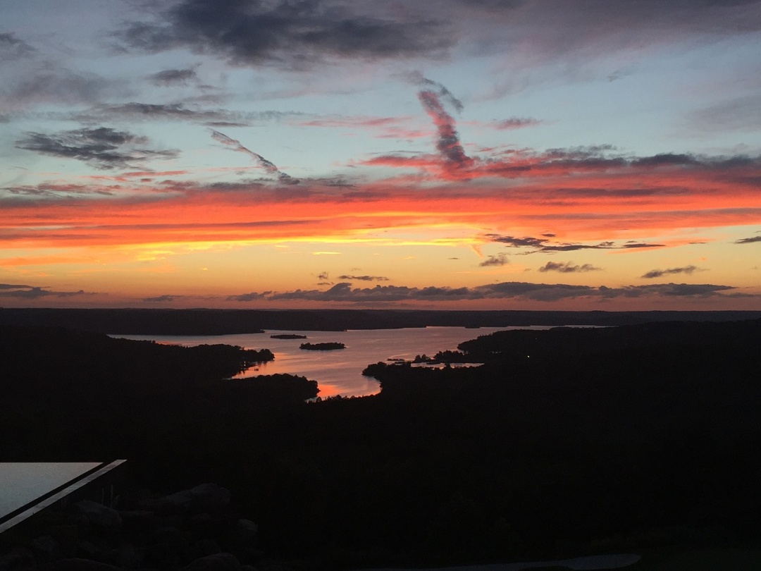 Sunset over the Lake Branson