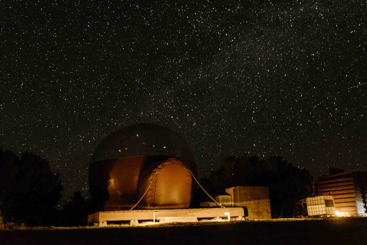 Yurt under the Milky Way