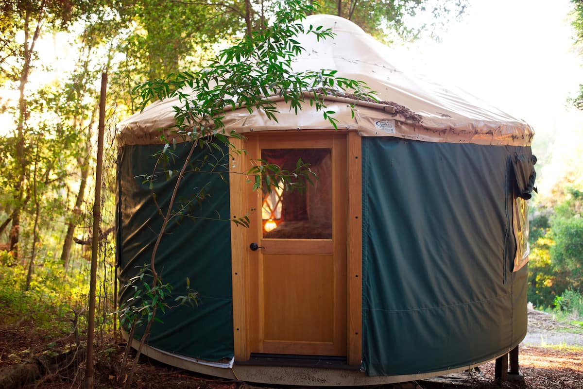 norcal redwood yurt yoga eco retreat aptos mountains