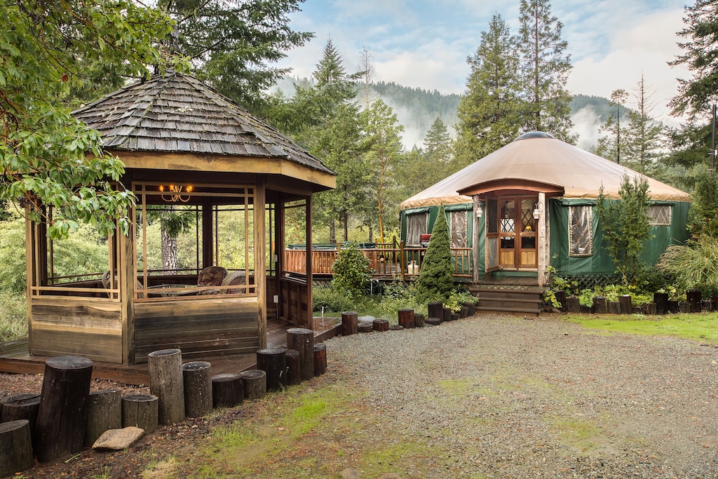 norcal yurt gazebo luxury glamping relax