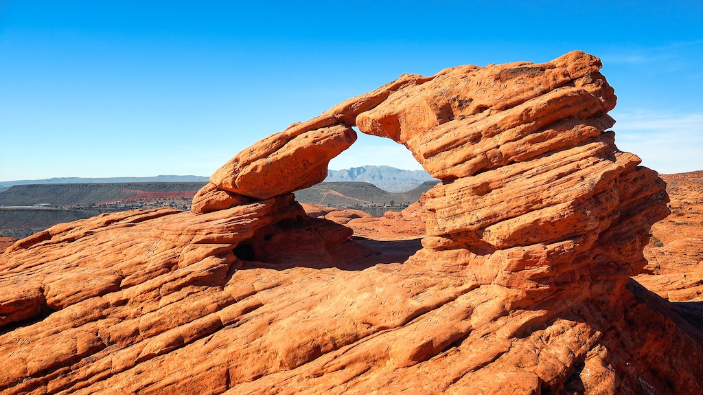 Mini Sandstone Arch at Pioneer Park in St. George, Utah