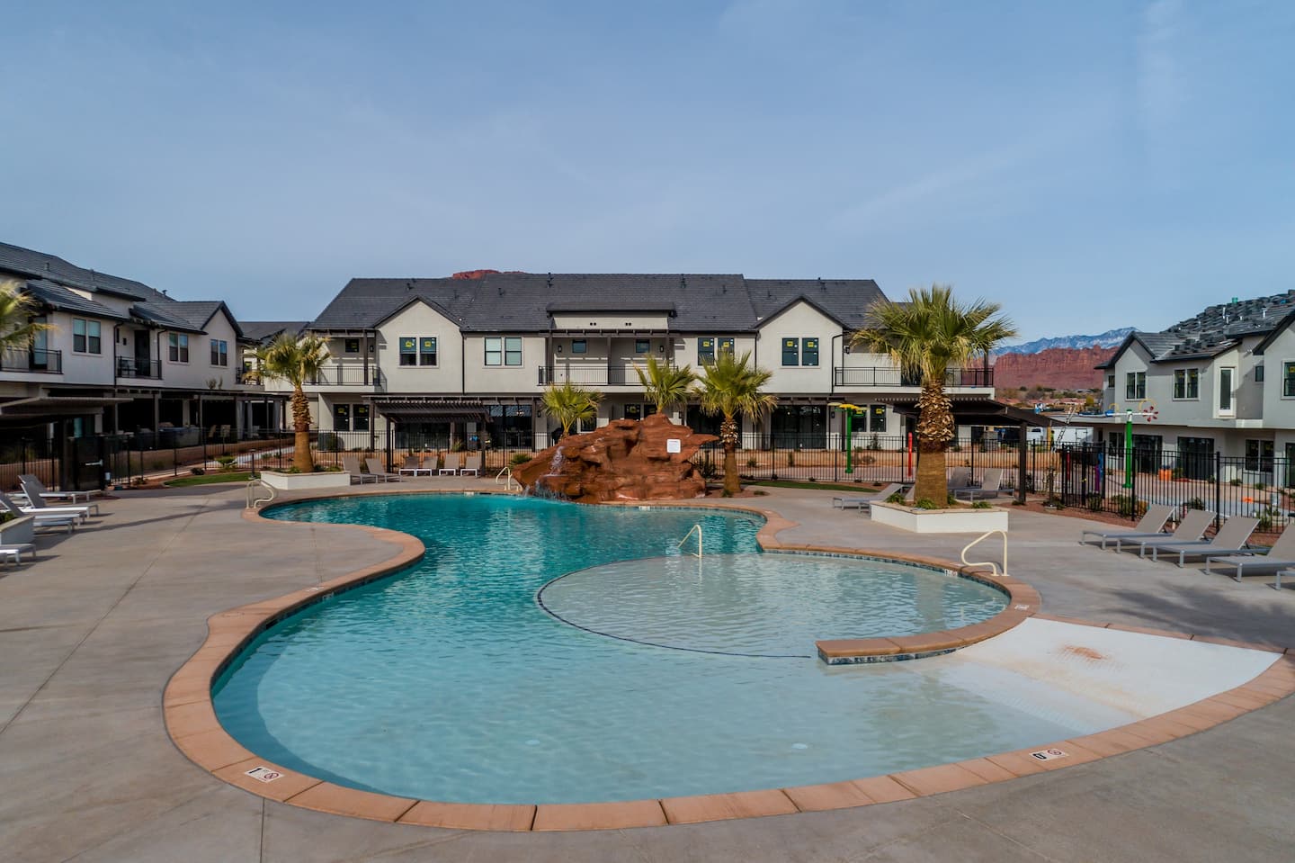 Pool Palace in St George with Snow Canyon View