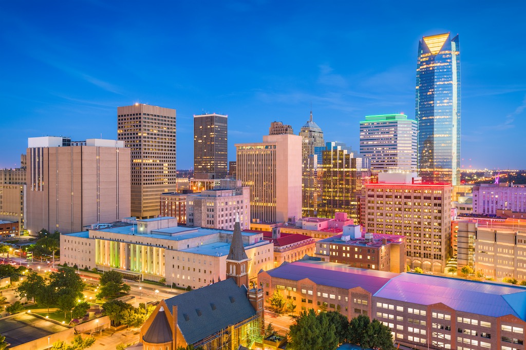 Oklahoma City, Oklahoma Downtown Skyline