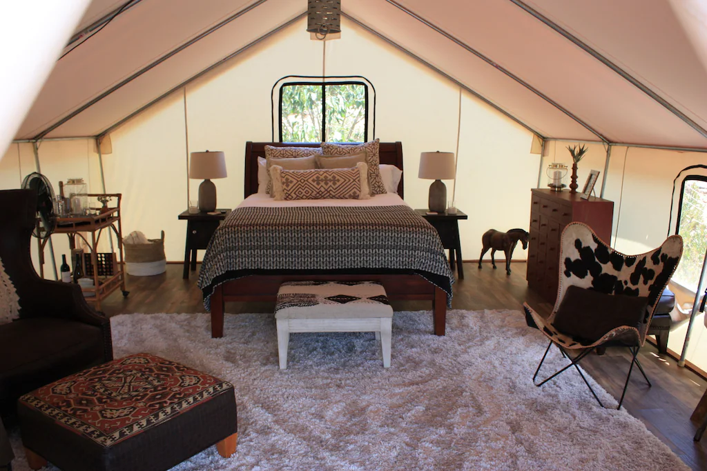 African Safari Tent Eco Glamping in San Diego