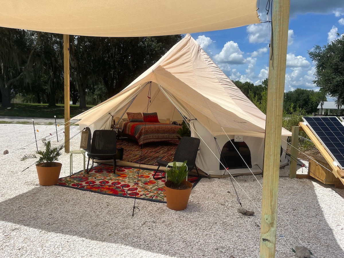 Comfy Camping Glamping Rentals at Alafia River State Park
