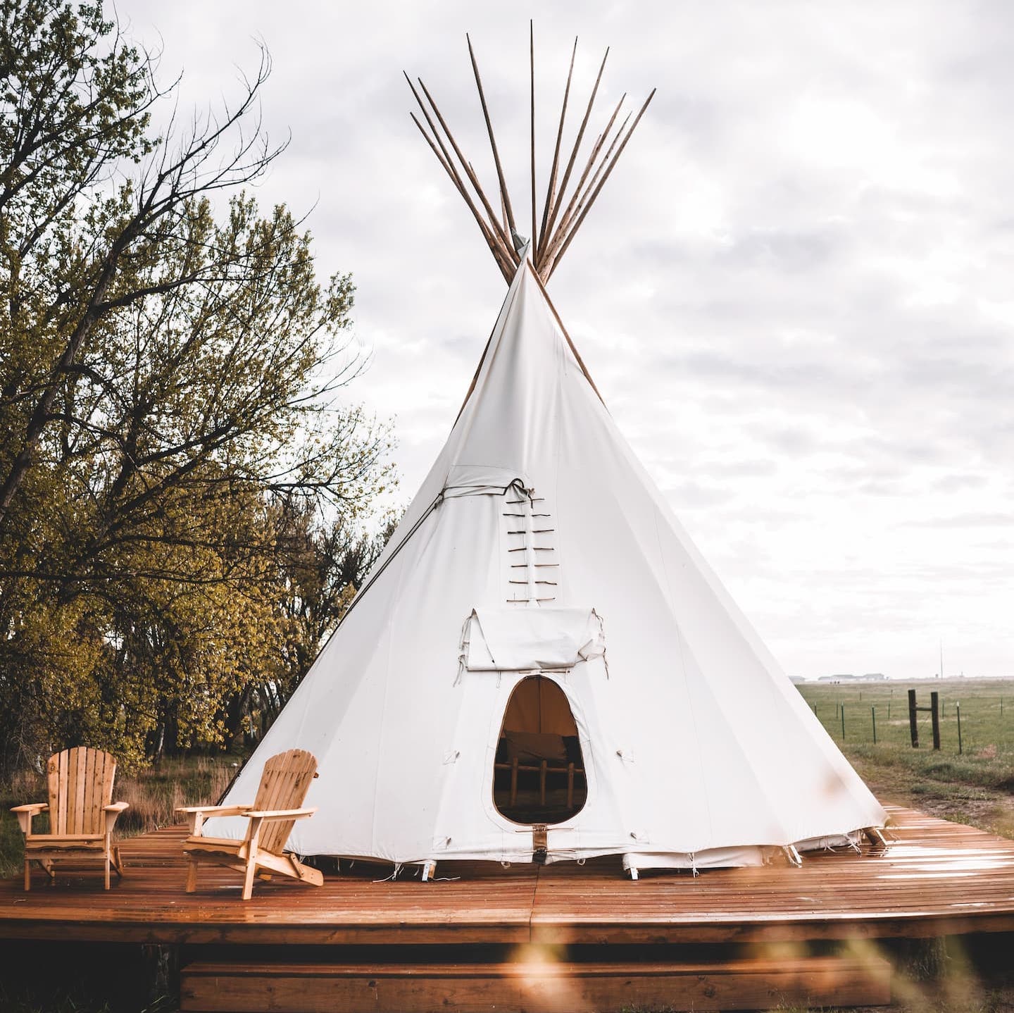 Creekside Glamping Teepee- Unique Airbnb Colorado Glamping