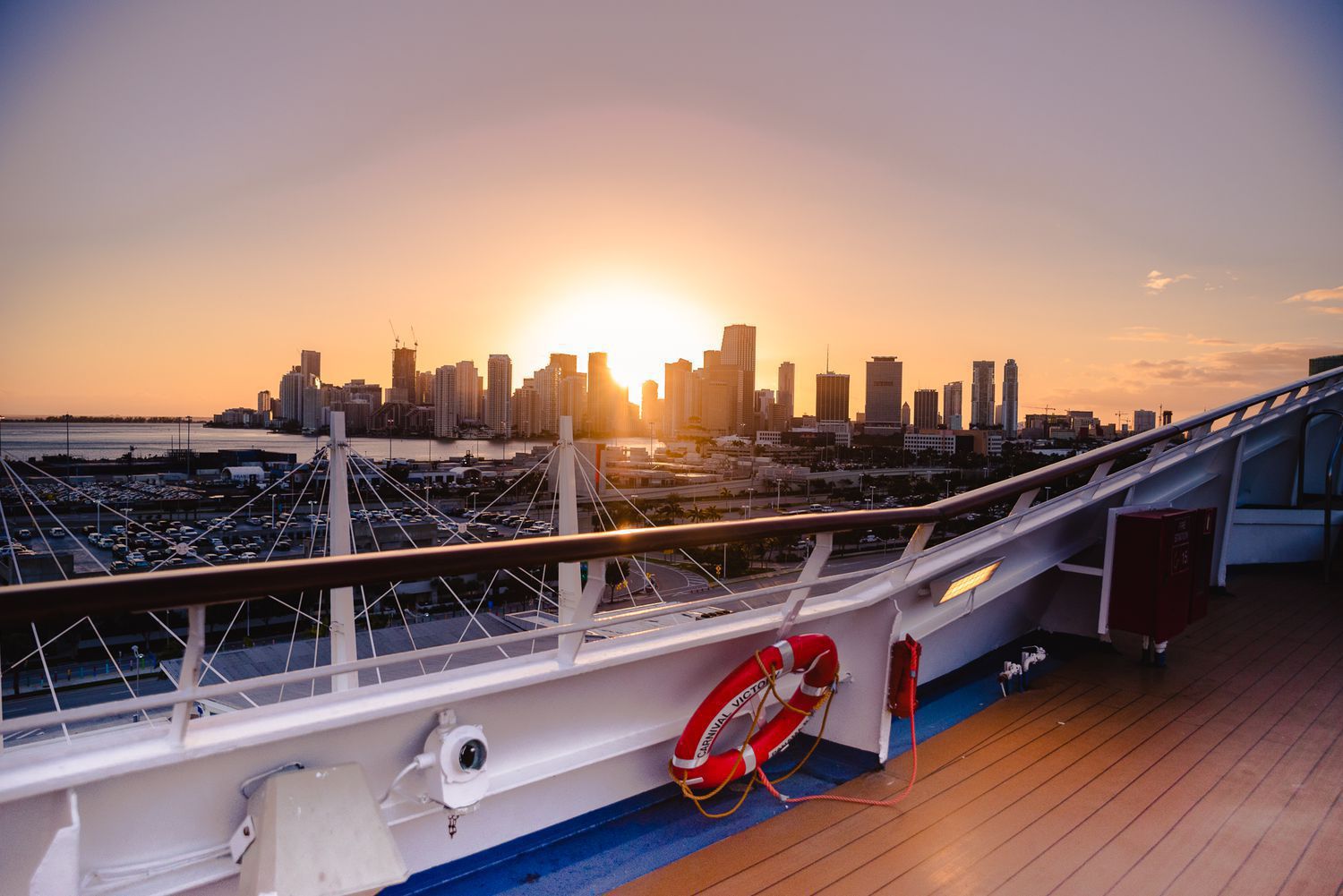 Florida Sunset From Cruise