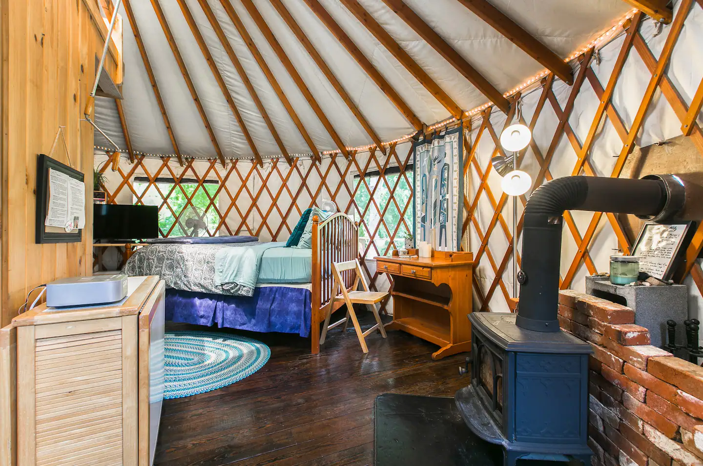 Glamping Asheville Yurt on Country Farm