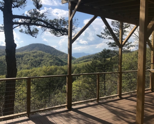 Glamping Deck Asheville North Carolina