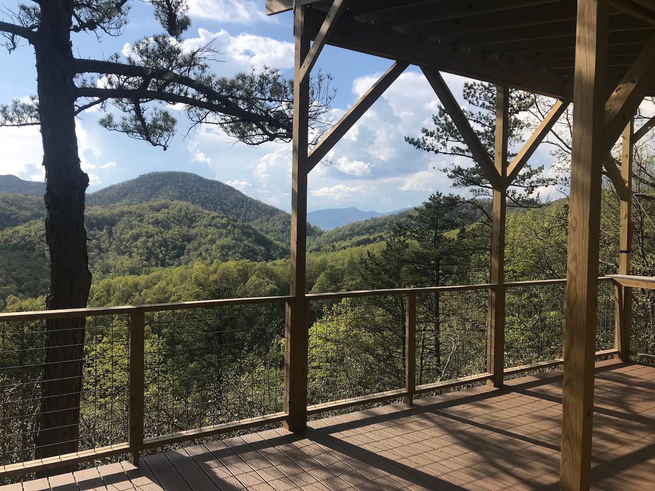 Glamping Deck Asheville North Carolina