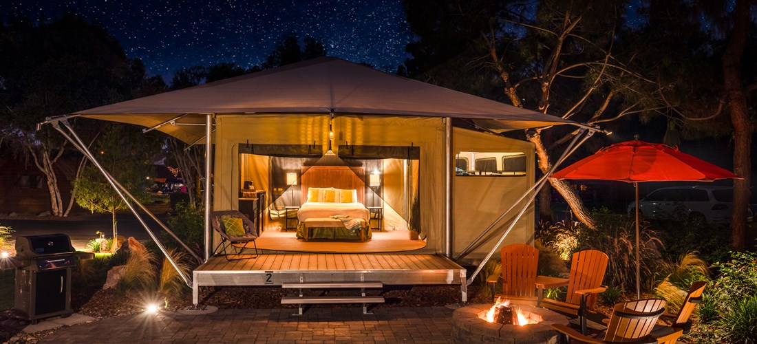 KOA Campground Safari Glamping Tent