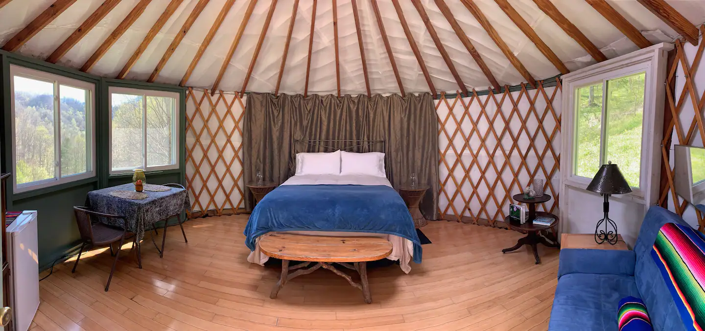 Mountain Fiesta Yurt Glamping in Asheville