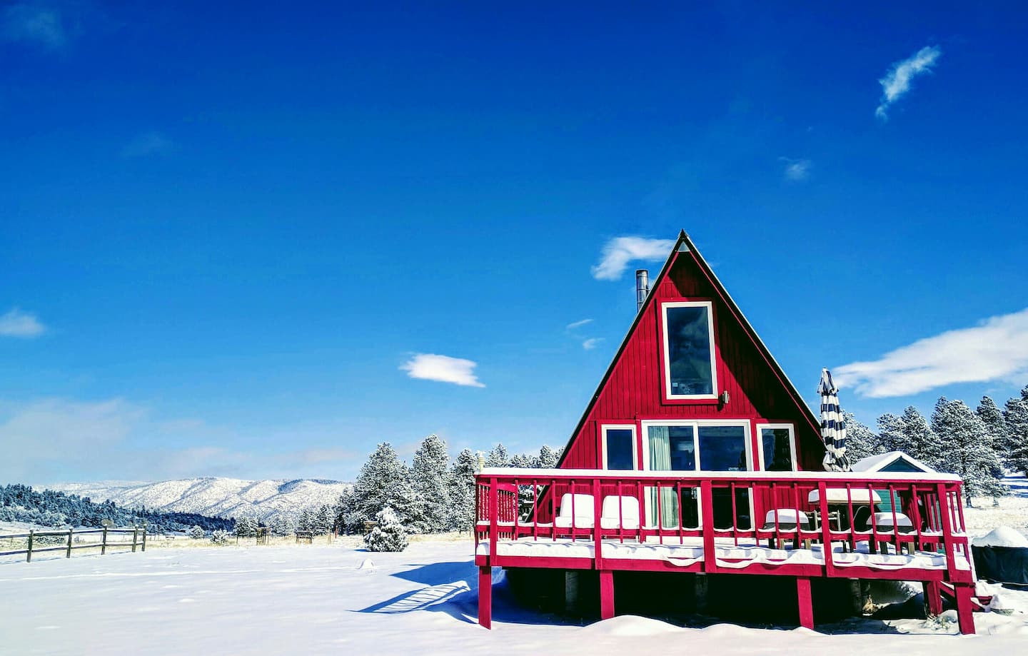 Off-Grid A-Frame Cabin-unique airbnb colorado