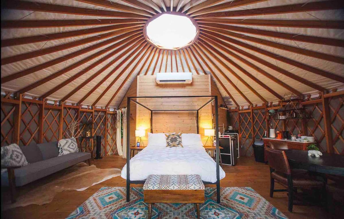 Yurt In The Trees - Coolest Airbnbs in Texas