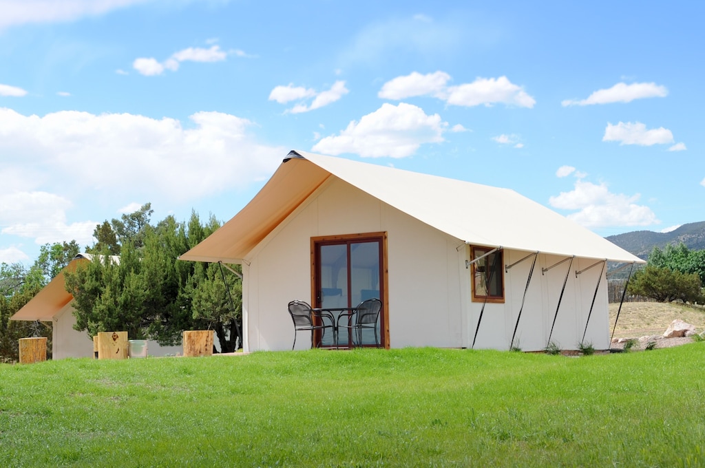 colorado glampint tent royal gorge cabins