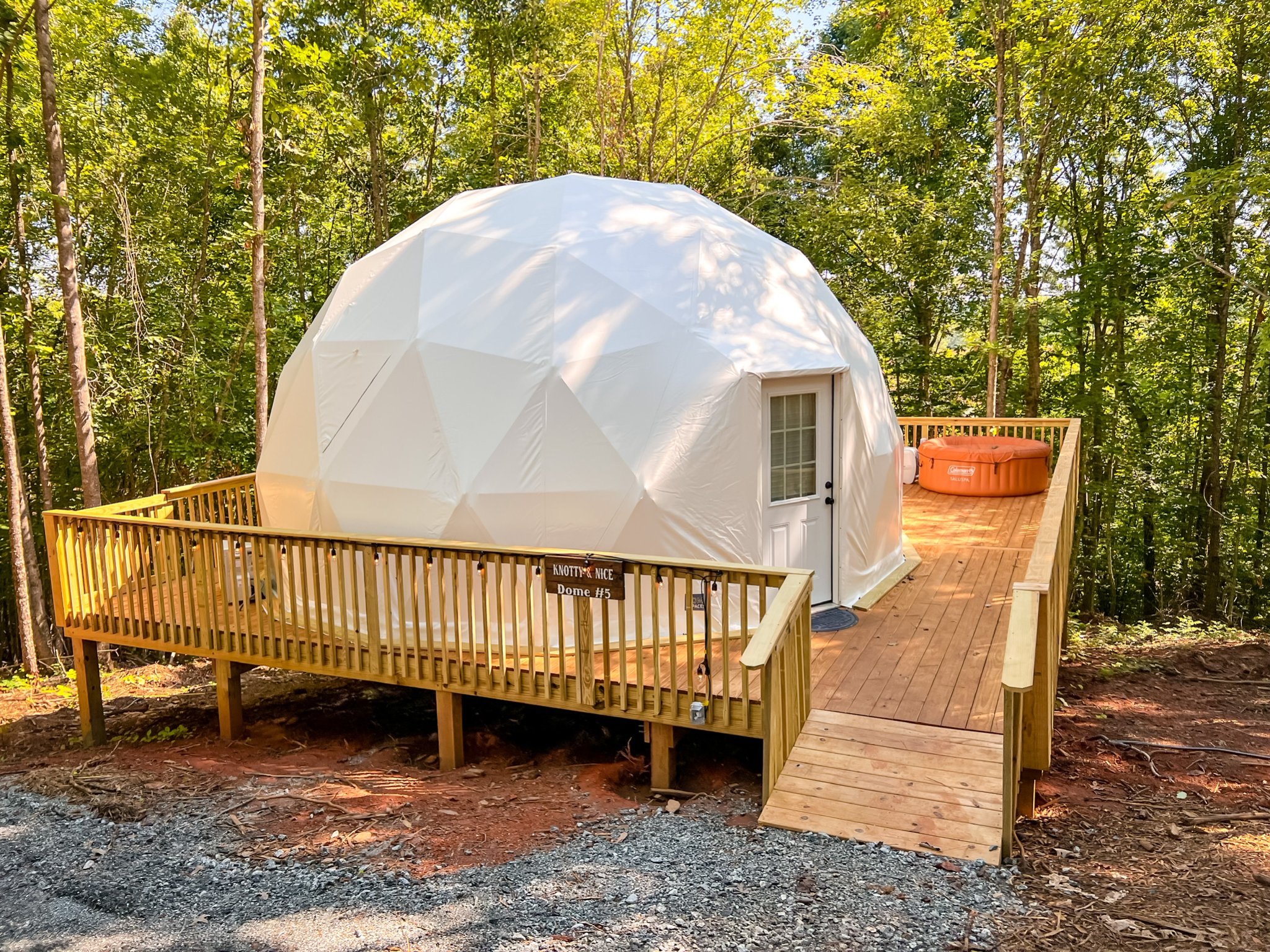 Broad River’s Geodesic Domes - Glamping North Carolina