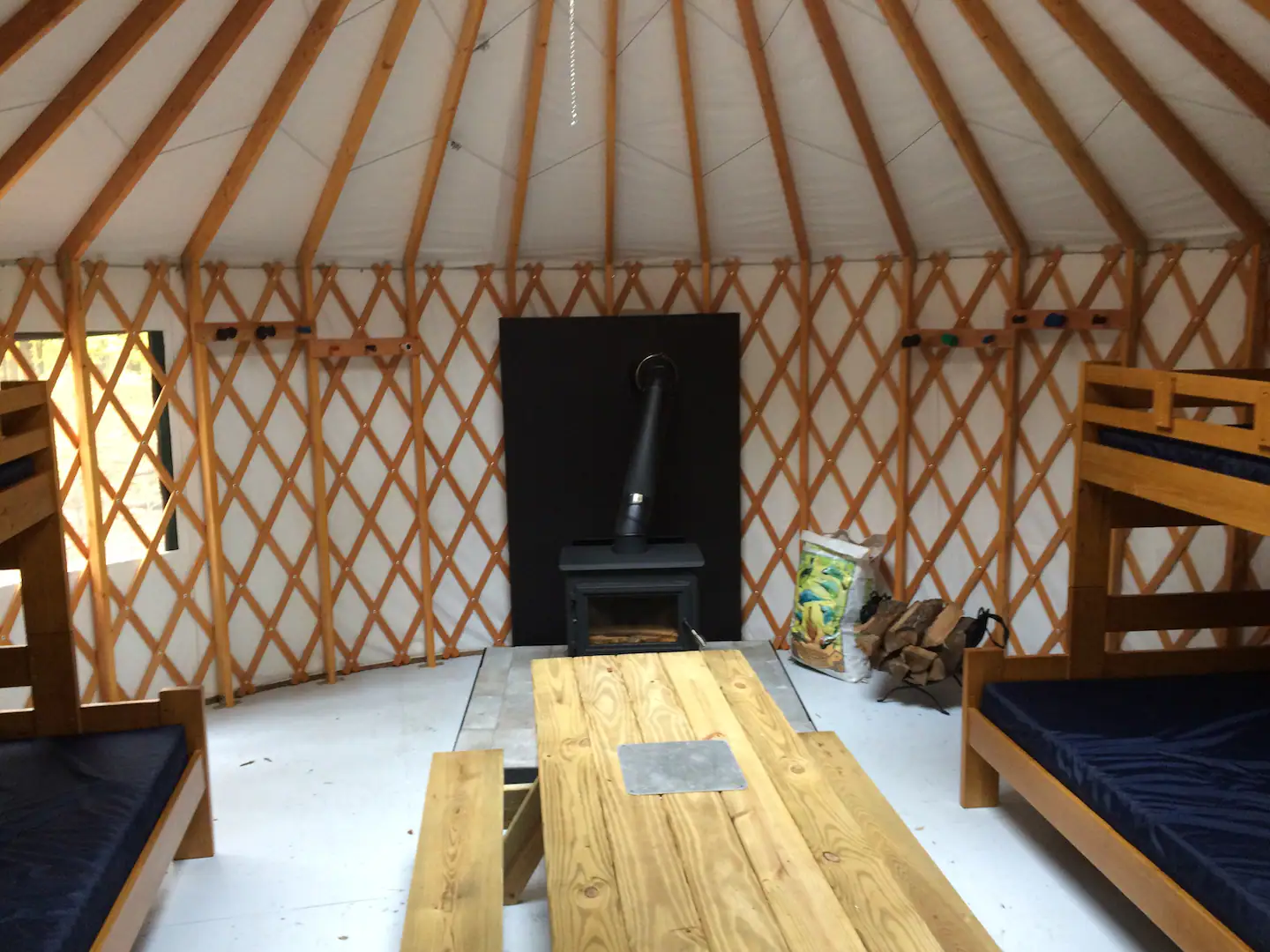 Cable Rustic Yurt Glamping Wisconsin