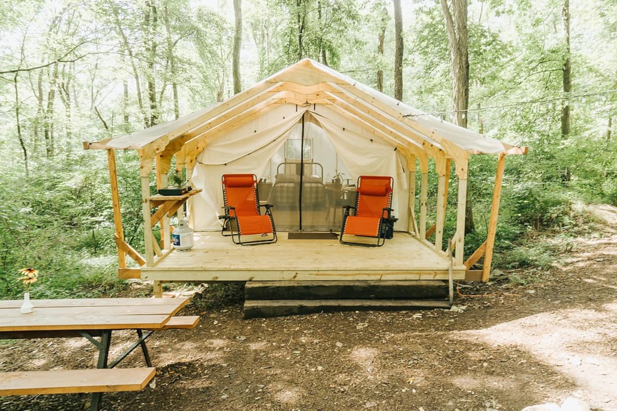 Glamping at Airydale Pennsylvania