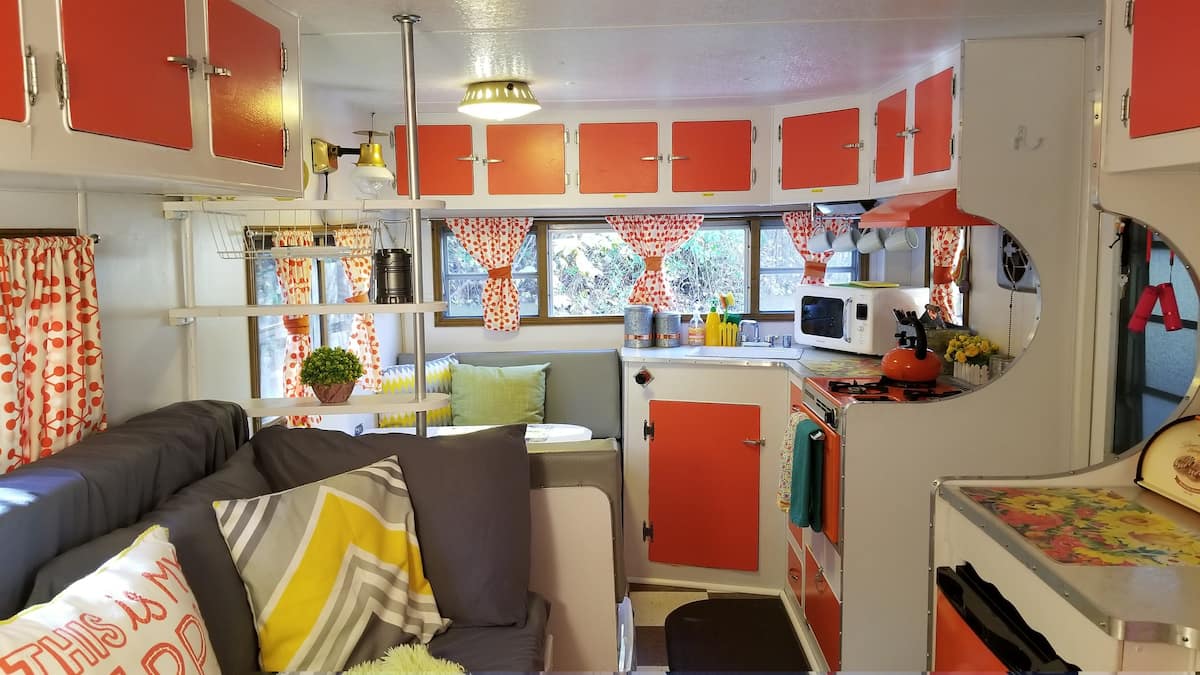 North Carolina Glamping in a 1965 Vintage Camper