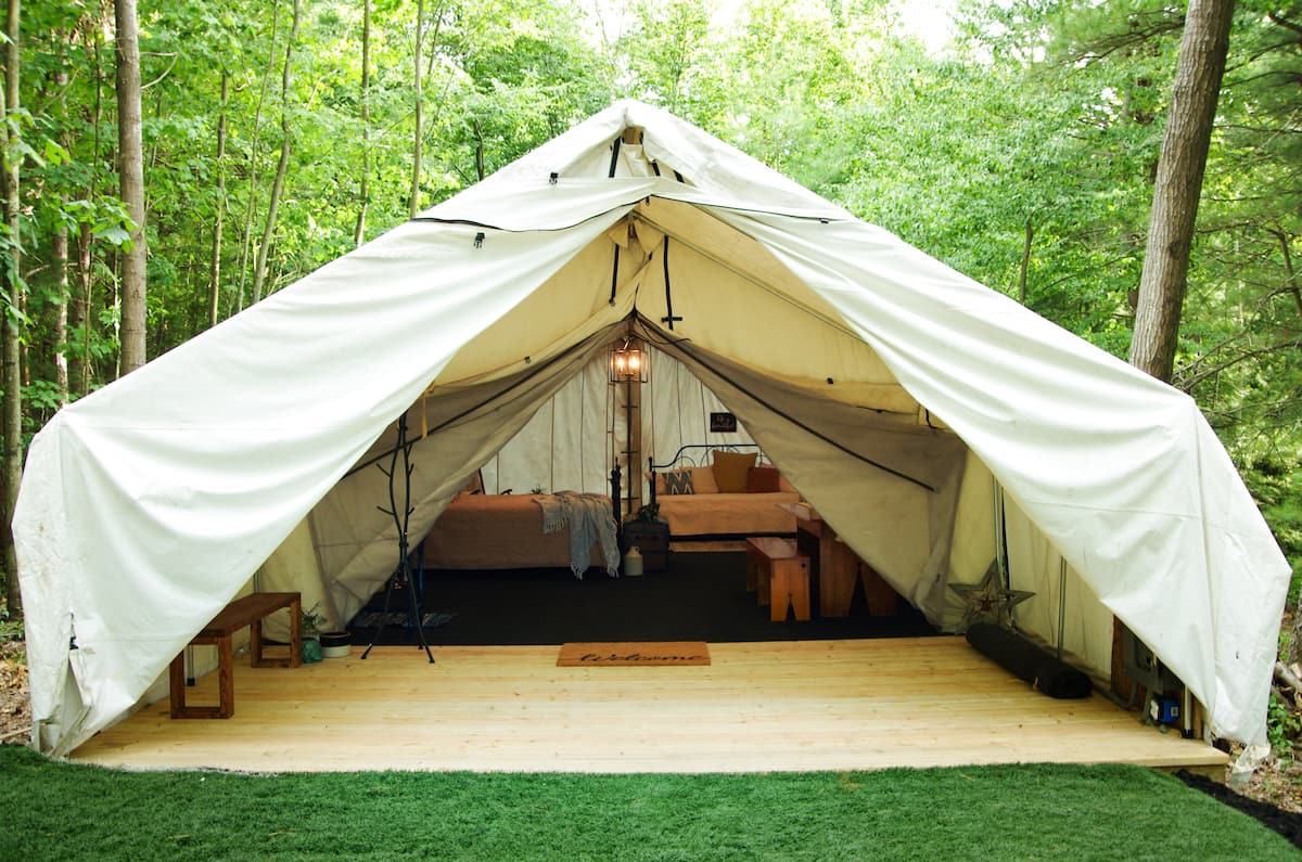 Quaint and Quiet Glamping Tent