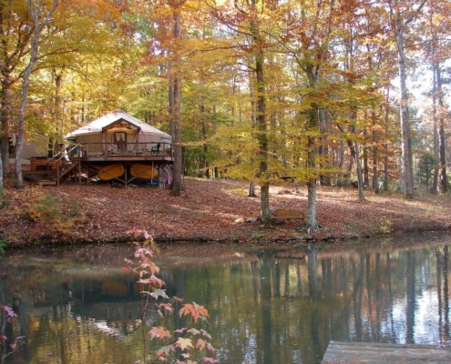 The Yurt at Frog Pond Farm North Carolina Glamping