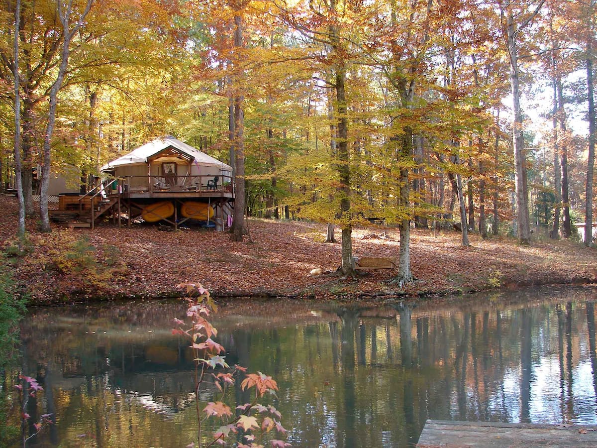 The Yurt at Frog Pond Farm North Carolina Glamping