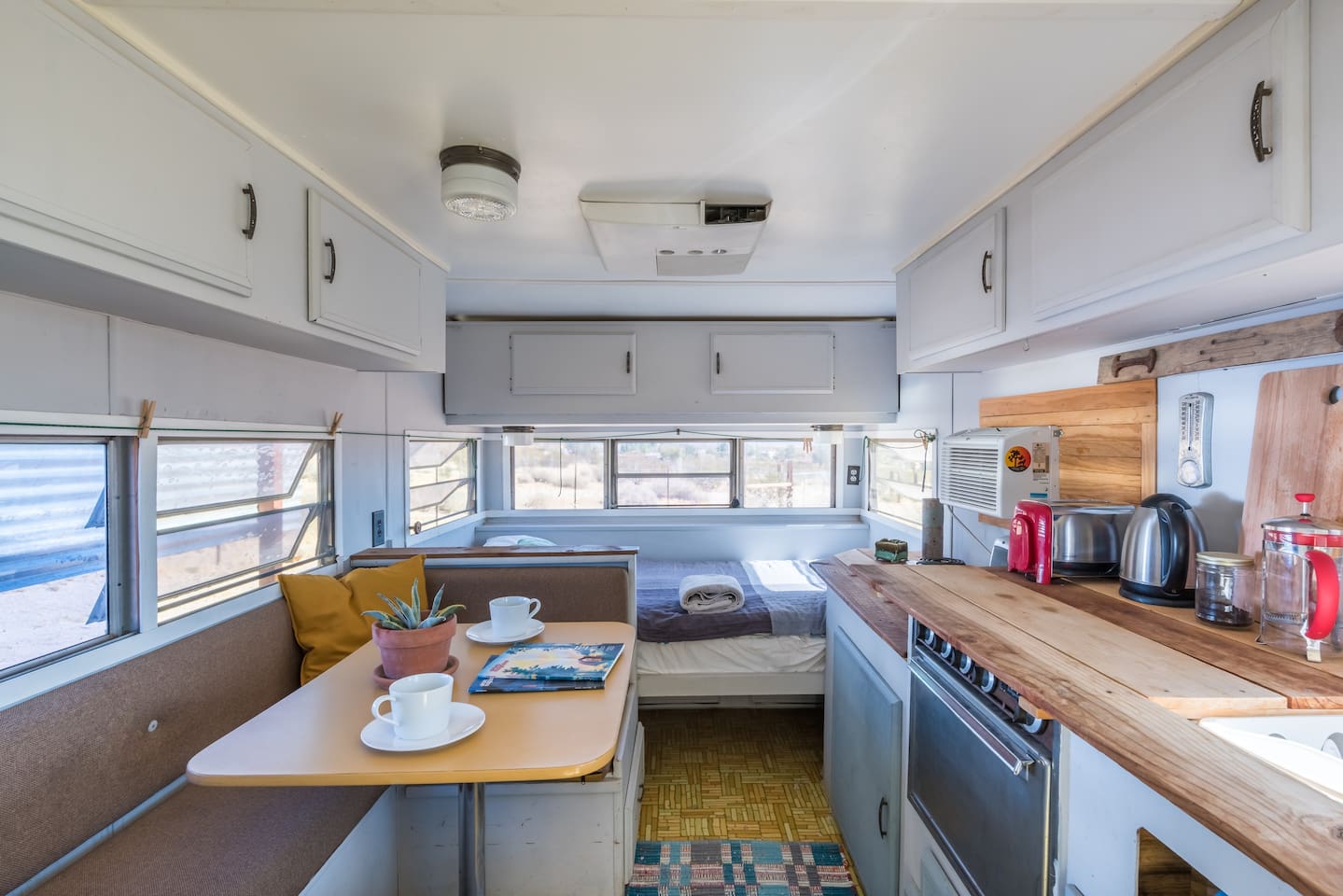 Vintage Trailer in Joshua Tree