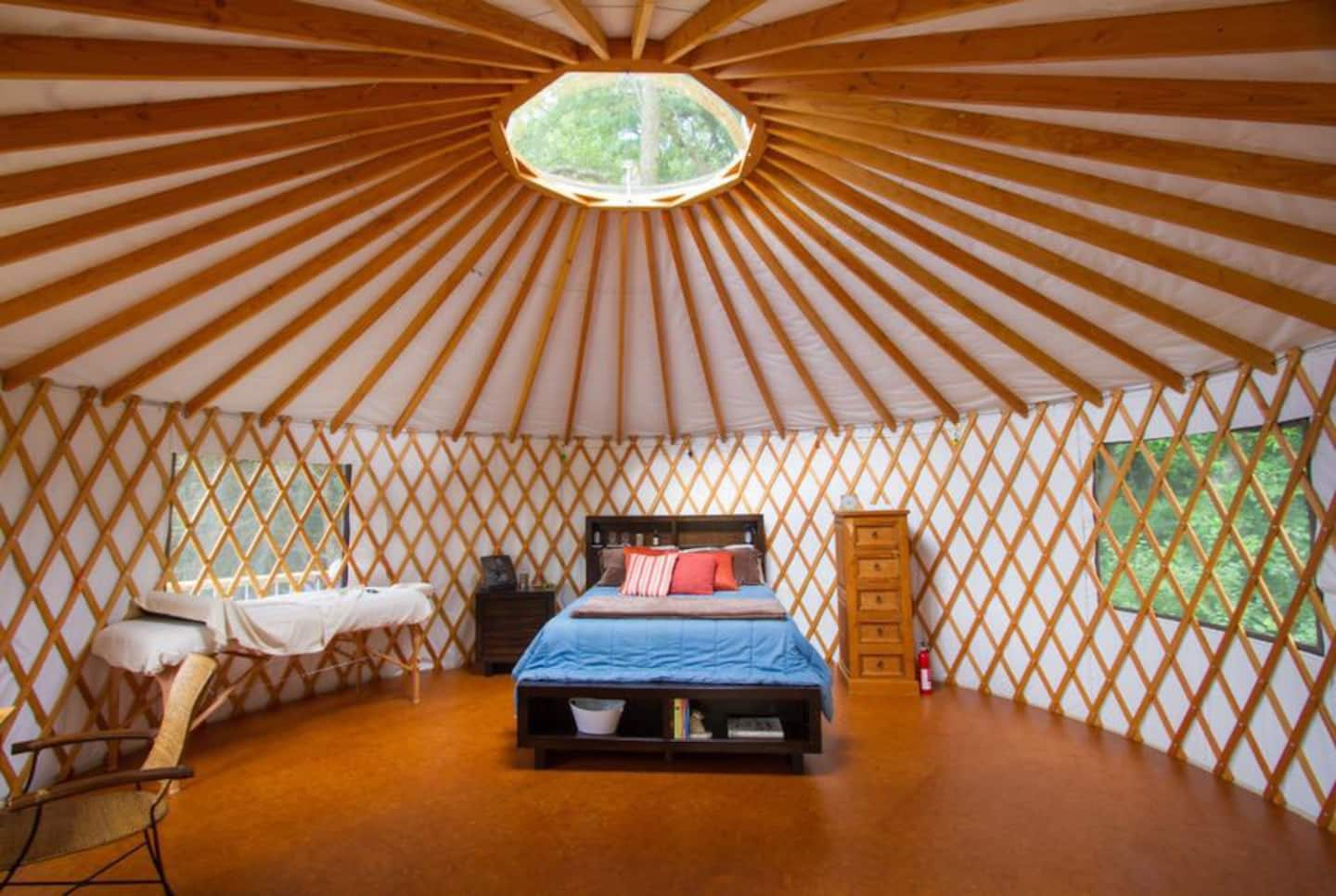 Yurt Cabin Glamping Wisconsin