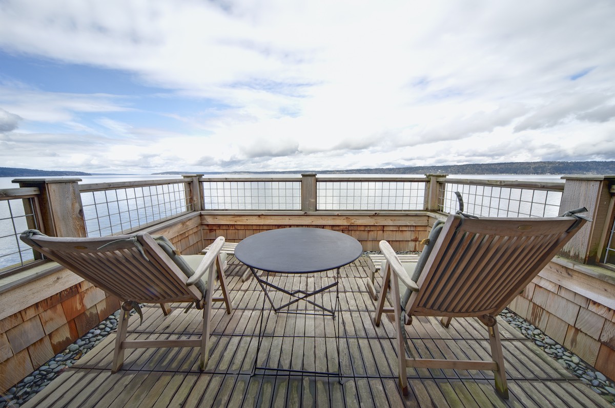 Waterfront Balcony on Whidbey Island, WA
