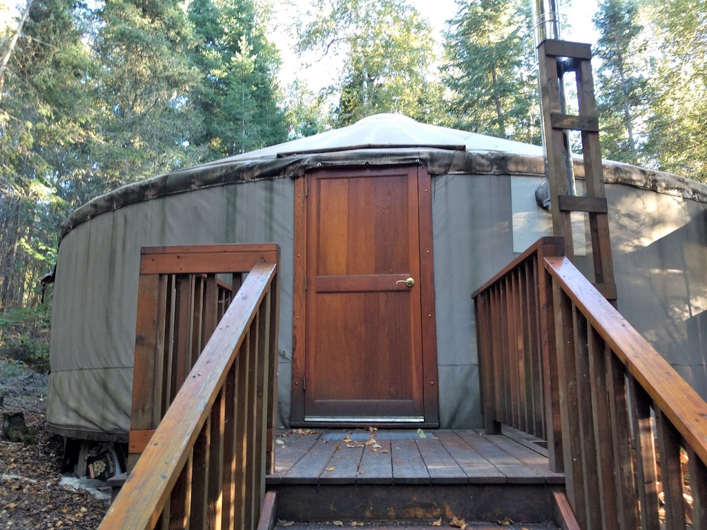 wisconsin yurt lake luxury glamping ely