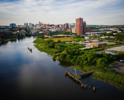 Aerial of Wilmington Delaware