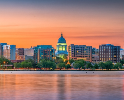 Madison, Wisconsin, USA Skyline