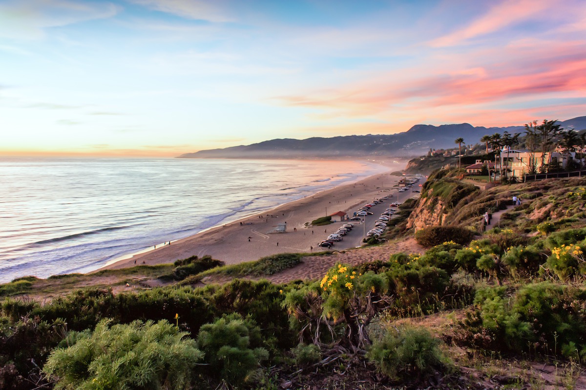 Sunset Over Santa Monica Bay Malibu