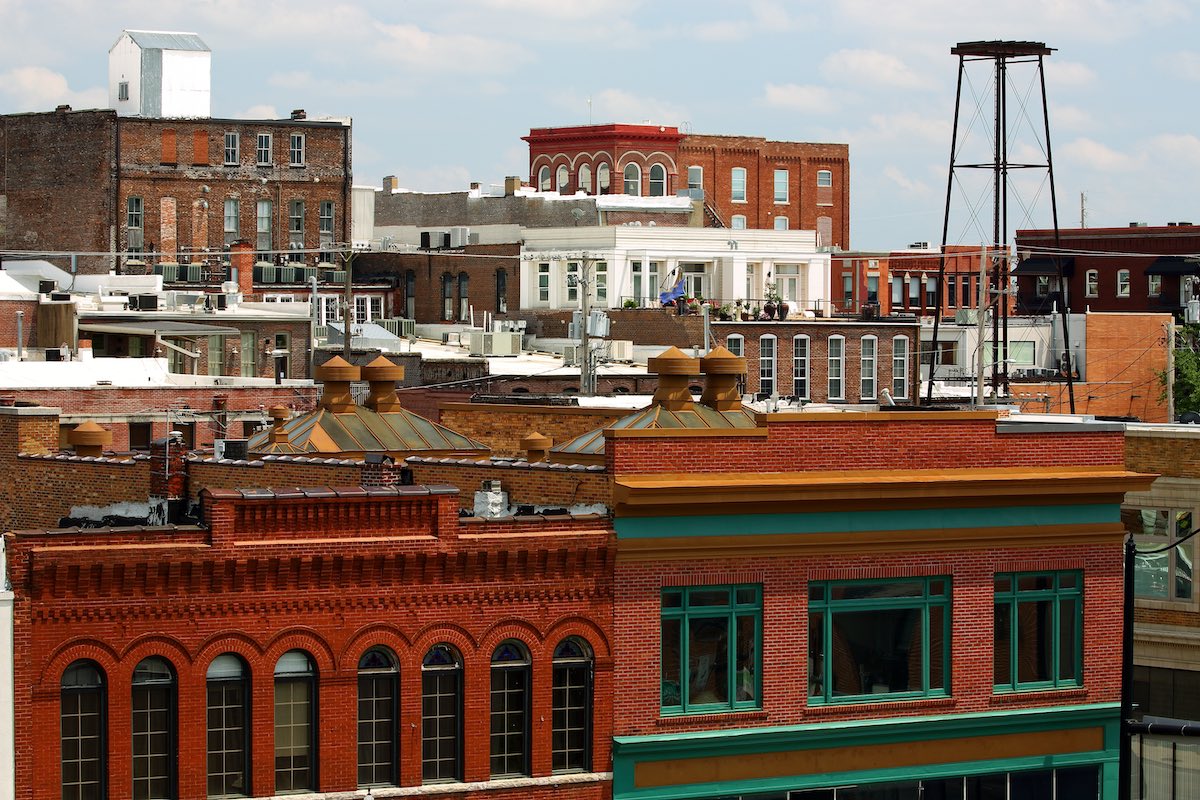 skyline of downtown Springfield Missouri