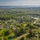 Aerial of Williamsburg Virginia