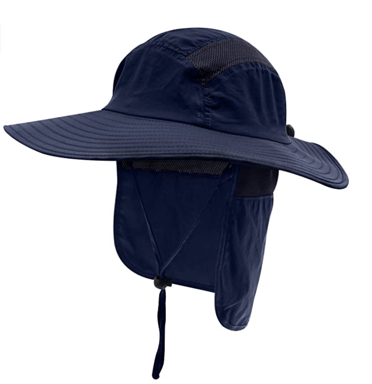 Home Prefer Mens UPF 50+ Sun Protection Cap Wide Brim Fishing Hat with Neck Flap