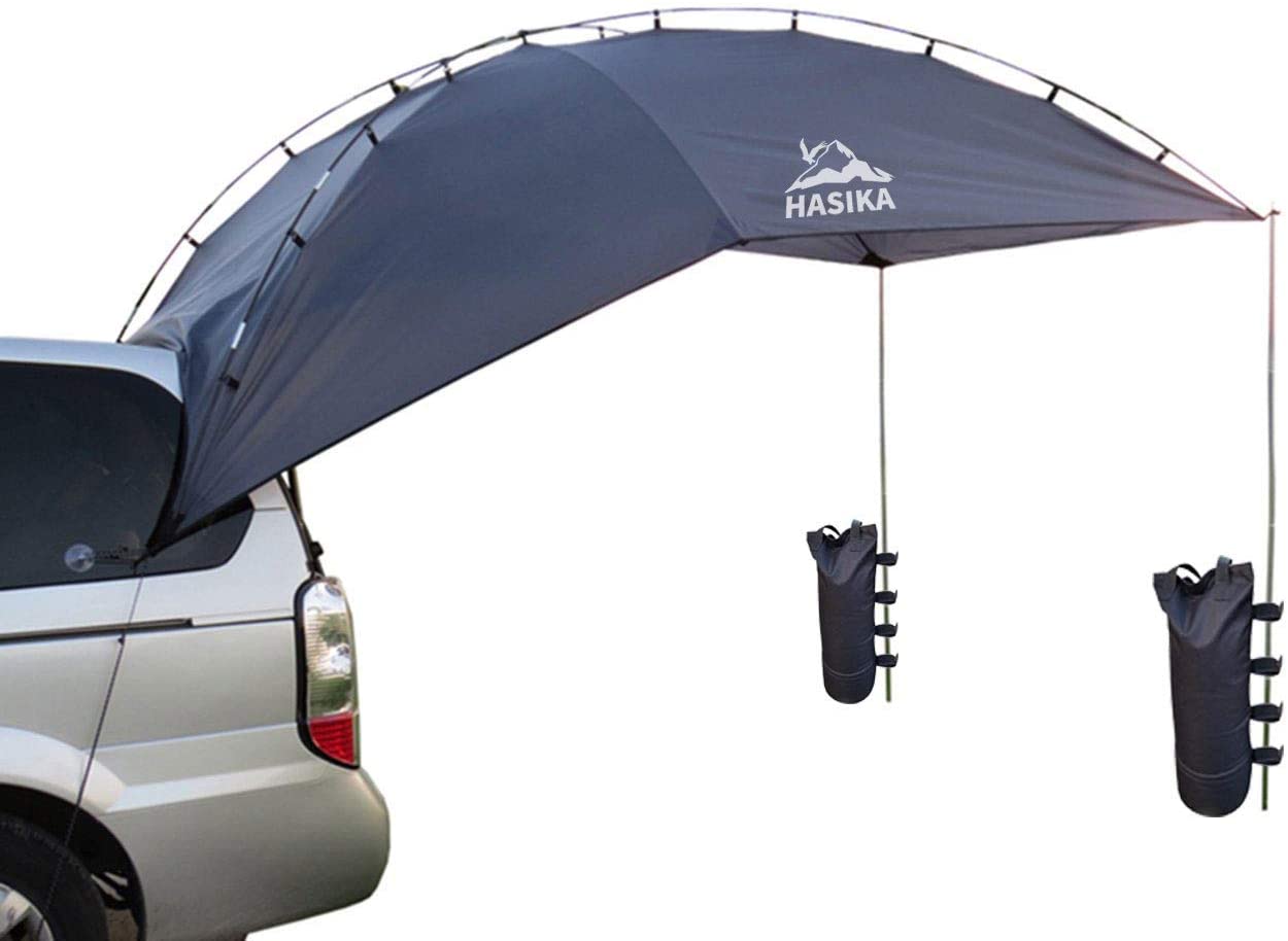 Versatility Teardrop Awning for SUV RVing, Car Camping, Trailer and Overlanding Light Weight Truck Canopy