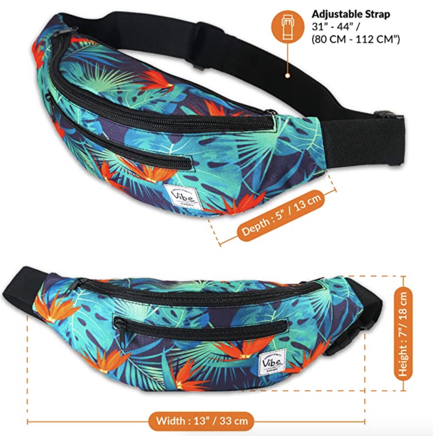 Vibe Festival Gear Fanny Pack for Men Women