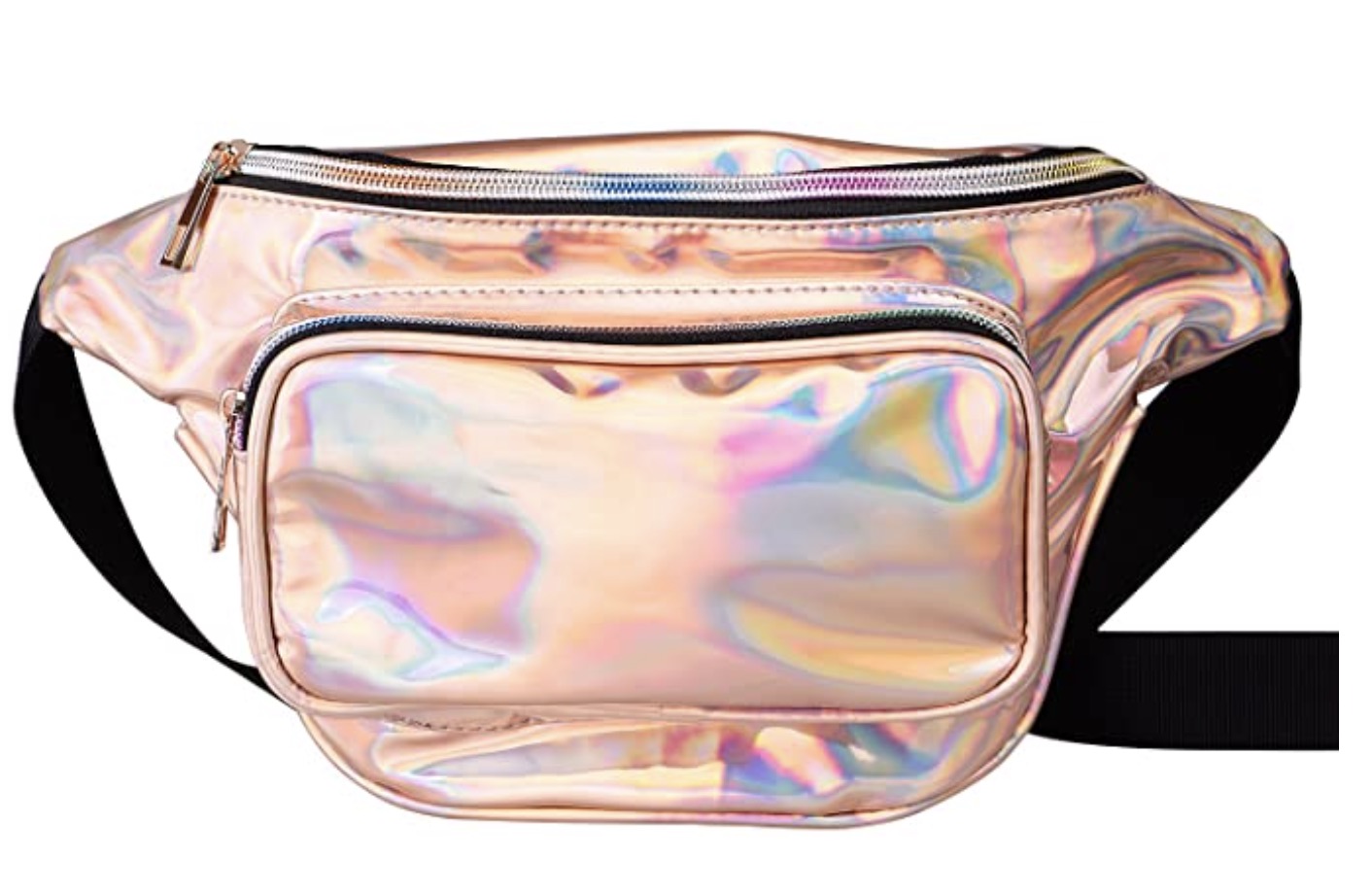 Women Waist Pack Holographic Shiny Fanny Pack Fashion Bum Bag