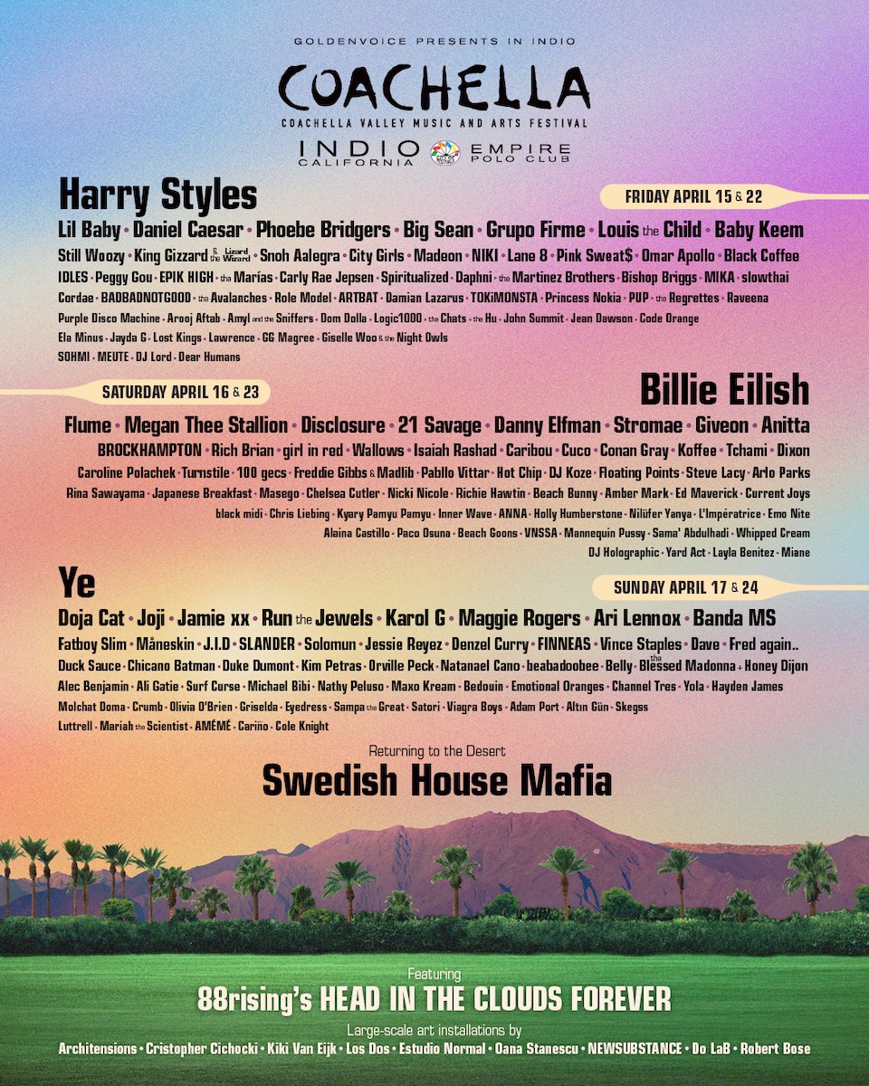 coachella 2022 line up