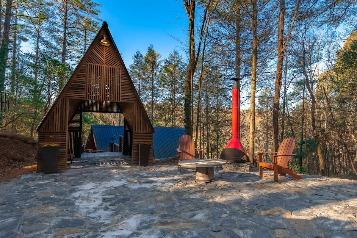 A-Frame Luxury Cabin Airbnb Georgia