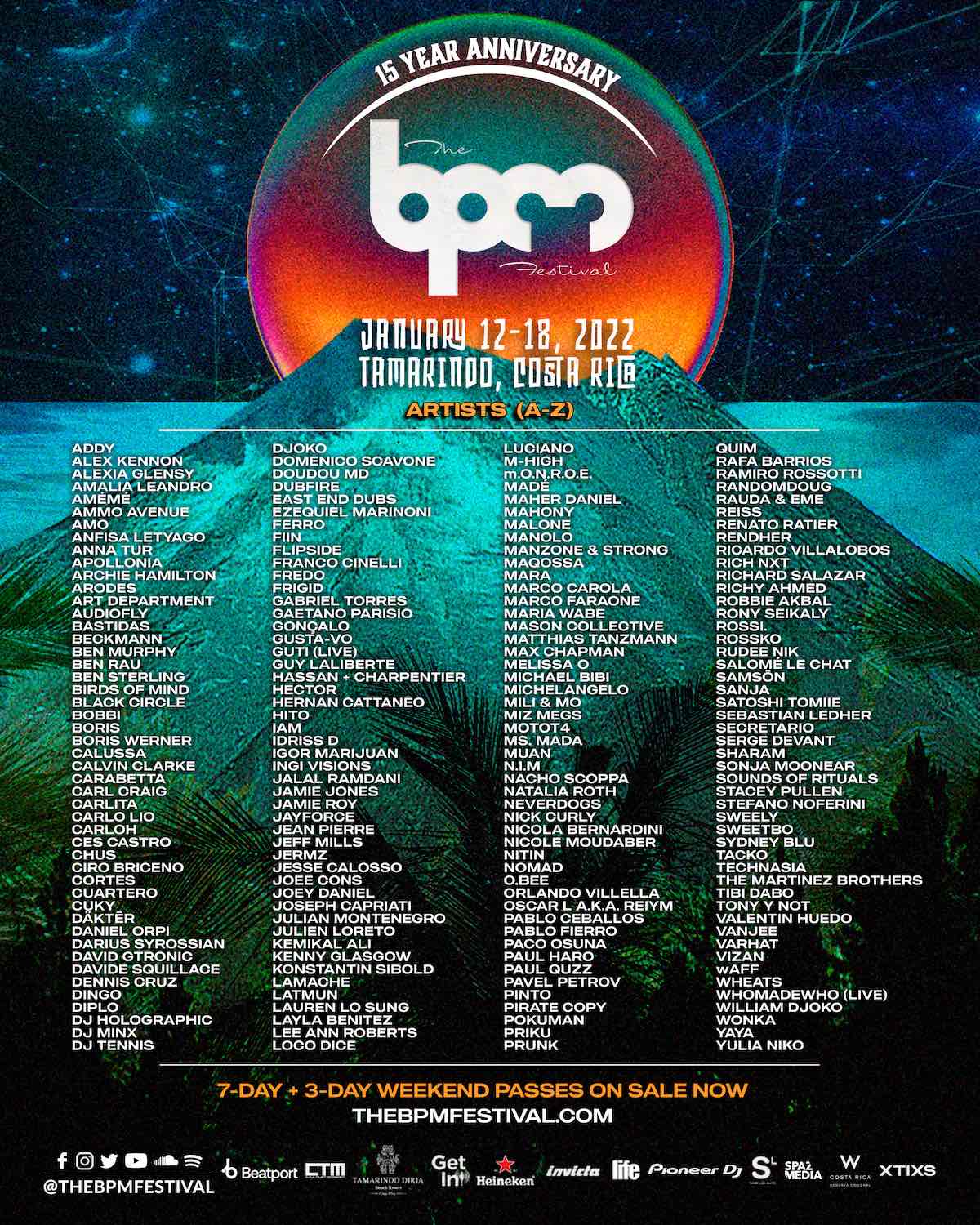 BPM Costa Rica Festival Lineup 2022