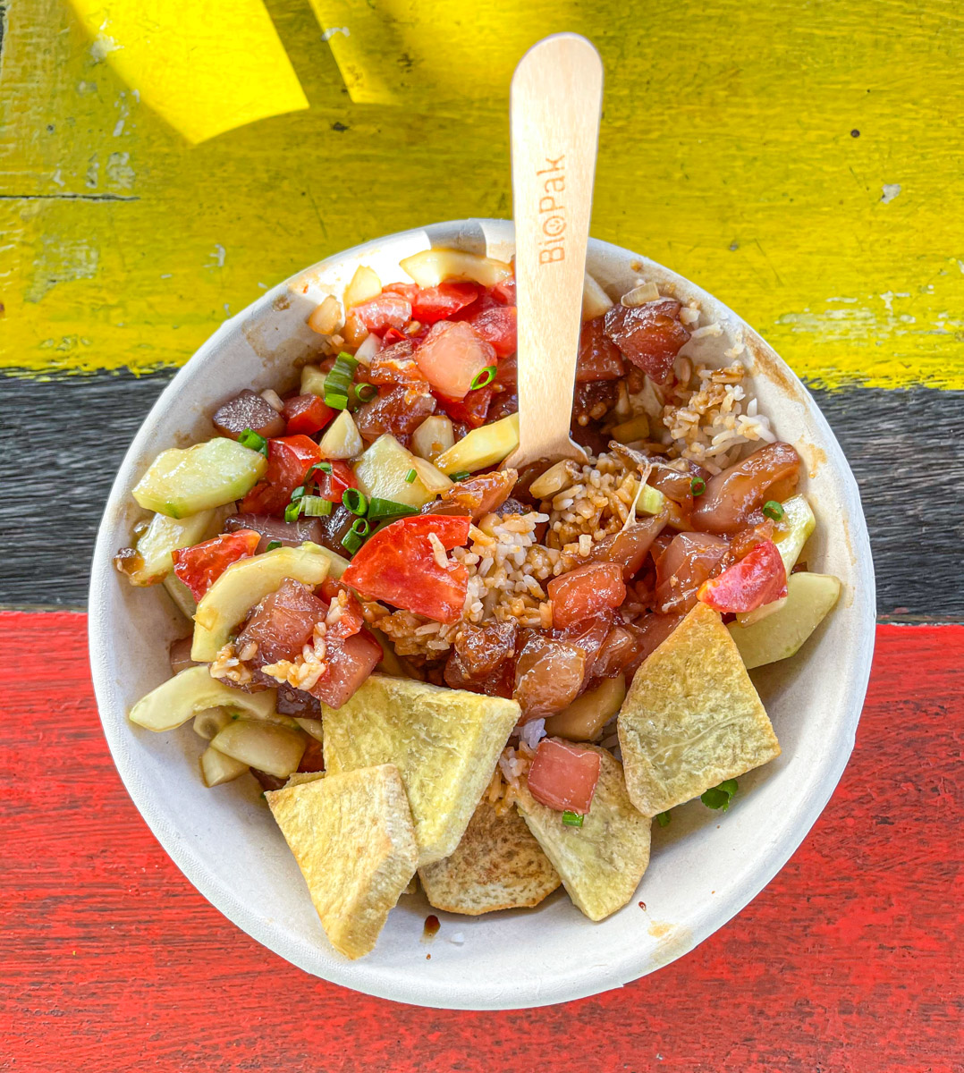 Poke Bowl at the Pura Vida Food Truck