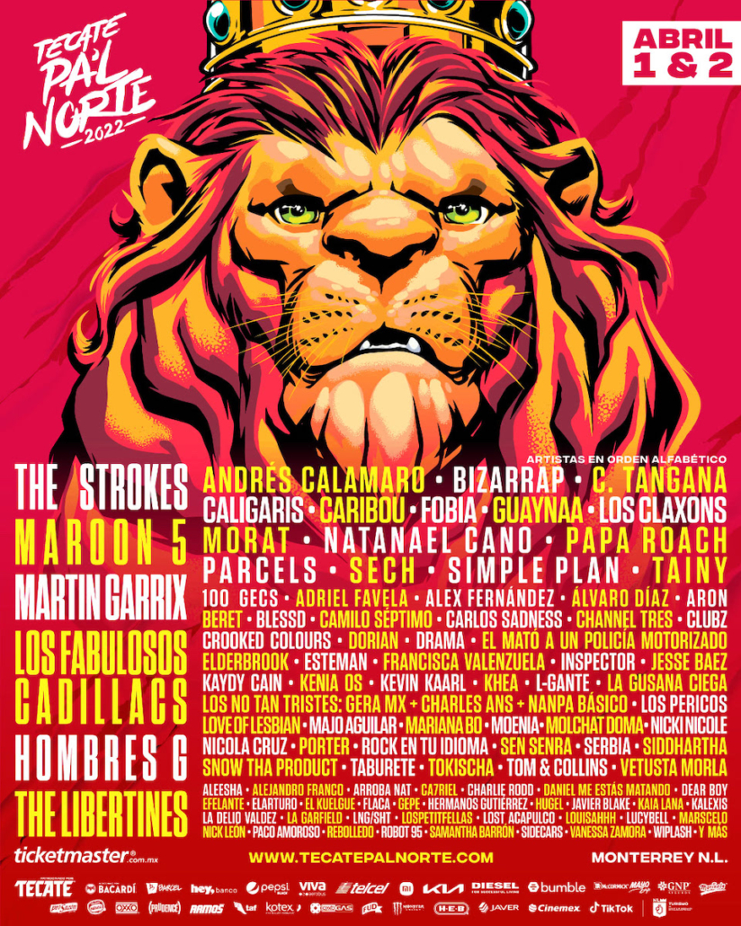 Tecate Pa'l Norte Festival Mexico 2022